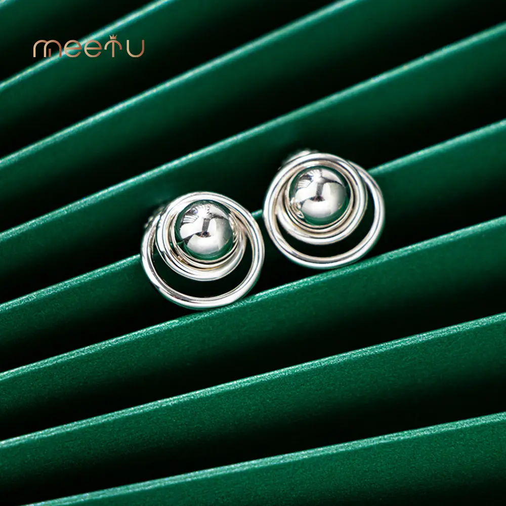 Long Silver Earrings Guangzhou - - Meetu Jewelry 3