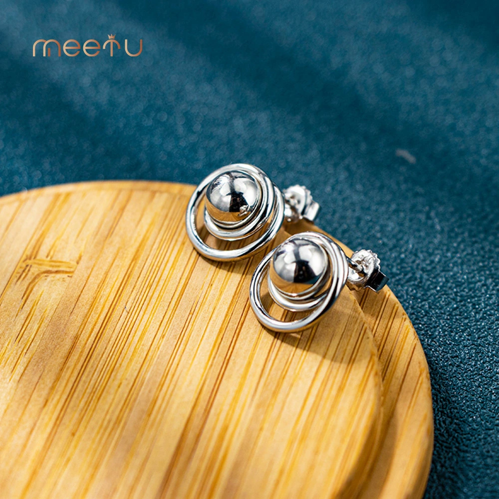 Orecchini S925 Doppiu Circle Simple Studs Silver 1