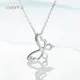 42cm 0.2CT with South Africa Real Diamonds 2.1g Jewelry Stainless Steel Rings Meetu Jewelry Brand 2