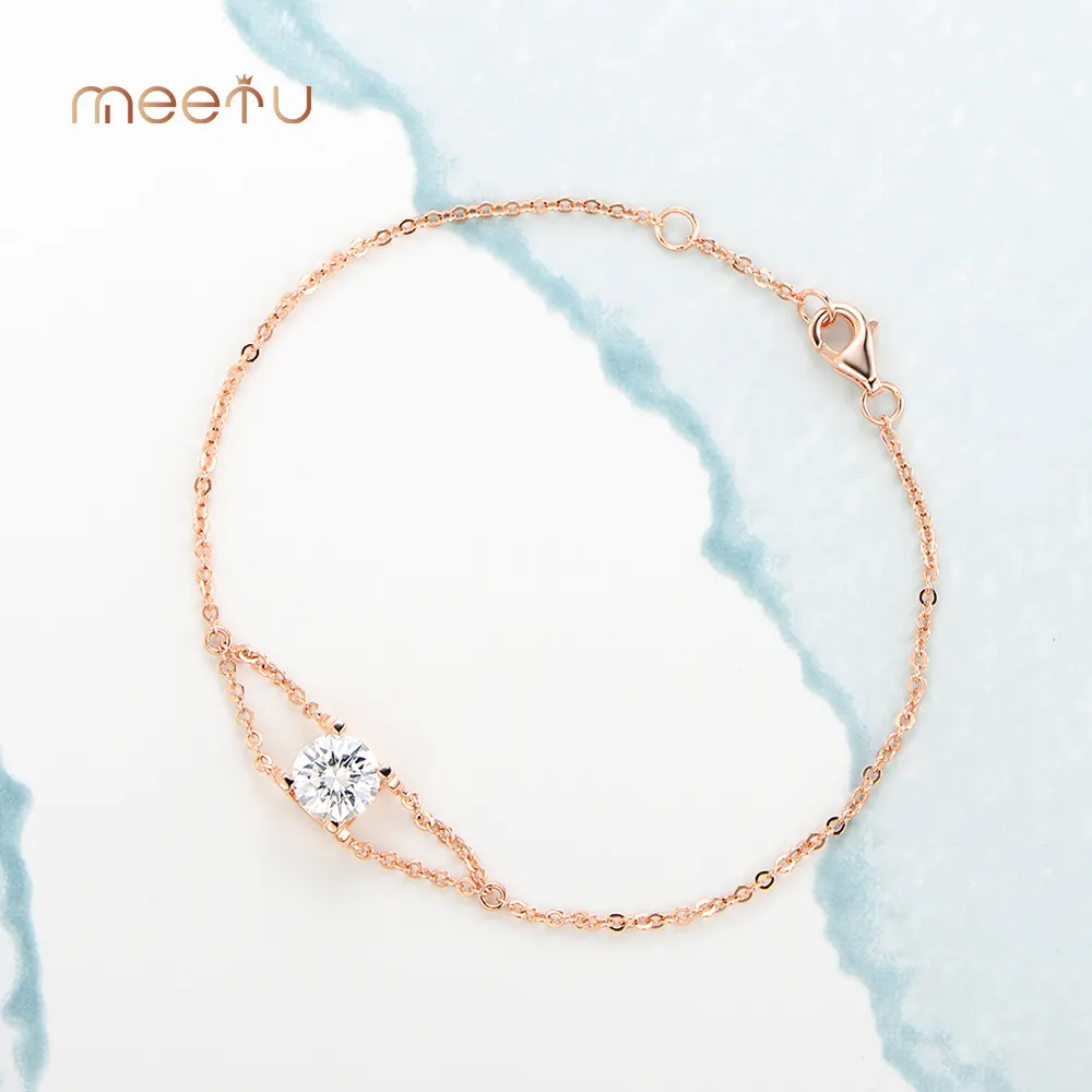 Mosanstone New K Gold (AU41.8) MTK2003 Meetu Jewelry Приврзок од флуорит Кристал Meetu Jewelry 2
