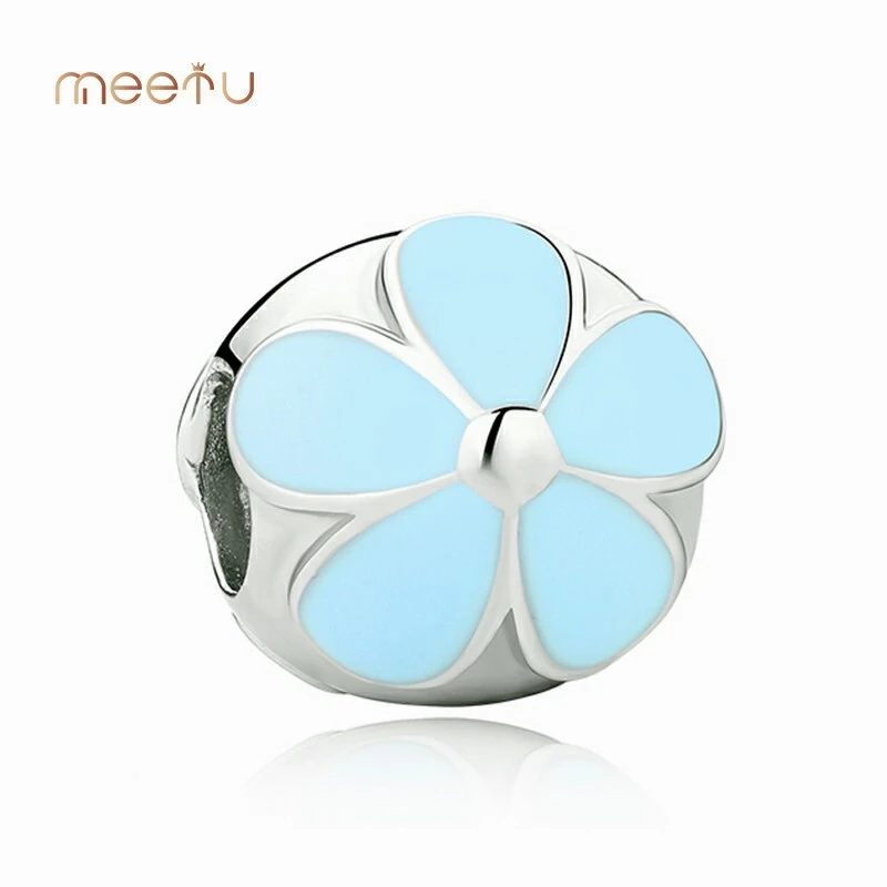Buy Sterling Silver Wholesale Baby Blue Silver Flower Pendant 1