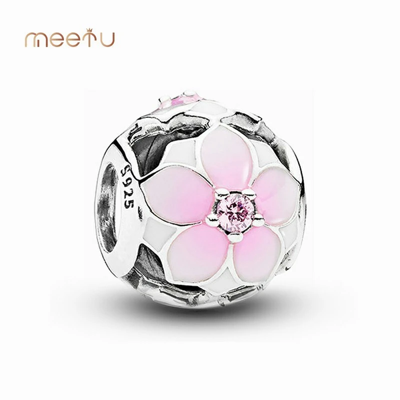 China Jewelry Factory Enamel Flower pendant Gradient   Silver Bead 1