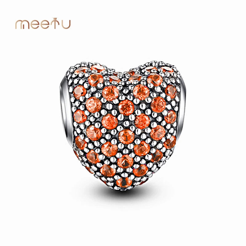 Custom  Adorable Oxidized Silver Plate Heart Charms Pendant 1