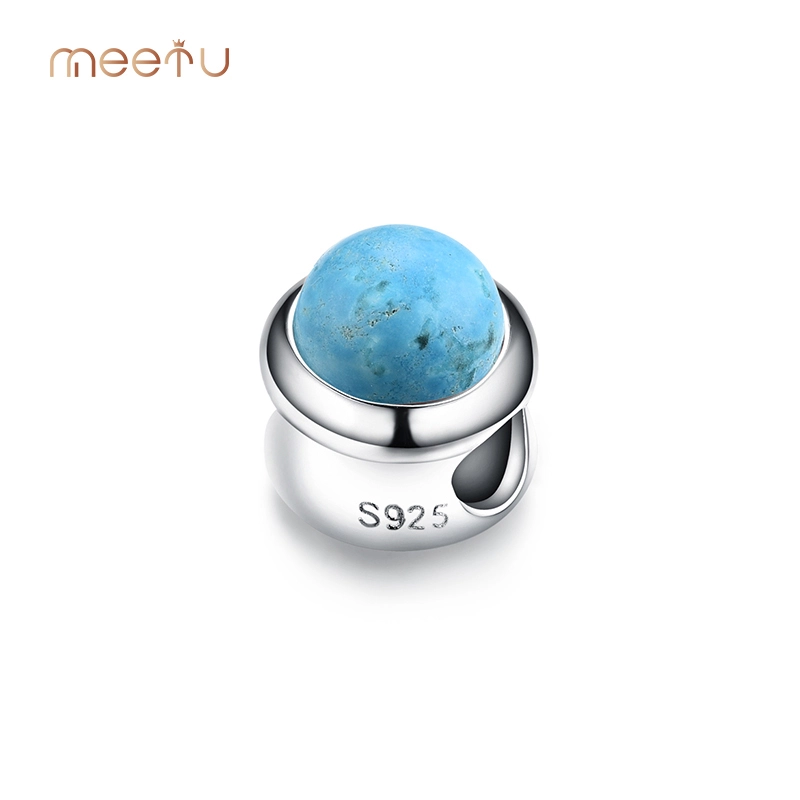 Sterling Silver Birthstone Charms Wholesale with Unique Turquoise 1