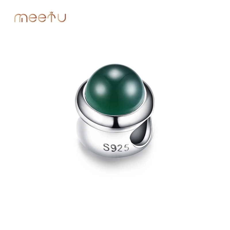 Birthstone Charms Collection Mainstone Emerald with Rhodium 1
