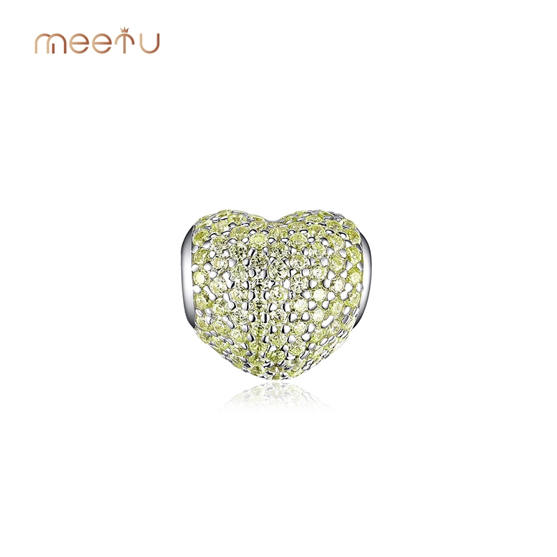 Cheap Jewelry Manufacturers Pave Heart Charms Pendant for Gift 1