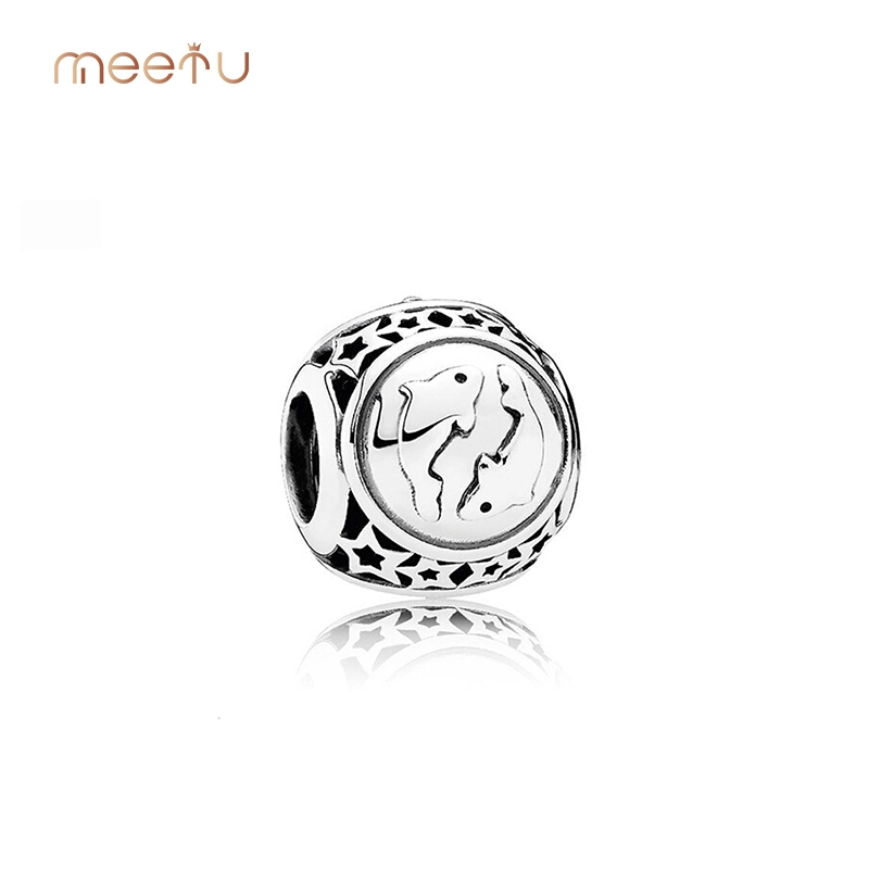 Constellation  pendant  Pisces 925 Silver Bead Charms 1