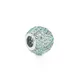 Hole Size 5mm MTSC7228 Cubic Zirconia 925 Silver Heart Charm MTSC7228 Meetu Jewelry 2