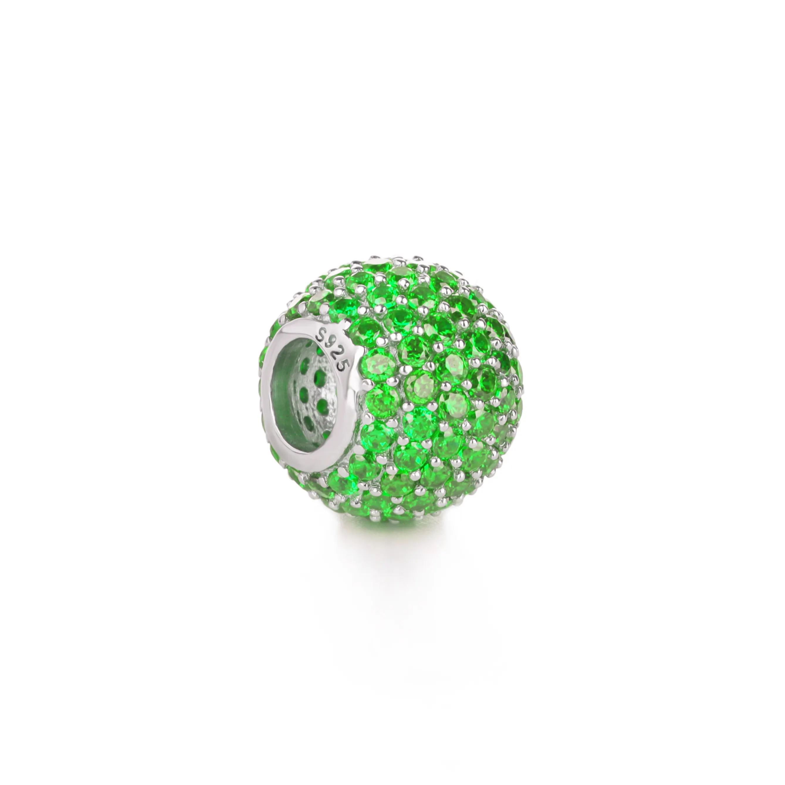 Meetu Jewelry 925 Silver Emerald Birthstone Charm 2