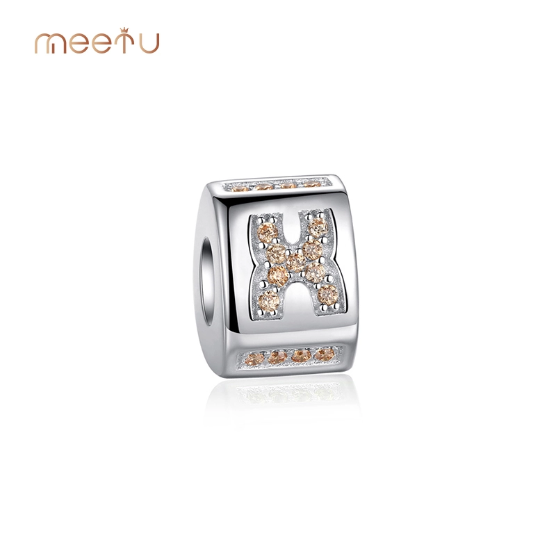 Meetu zargarlik buyumlarida bepul yetkazib berish bilan kumush X harfli marjon sotib oling 1