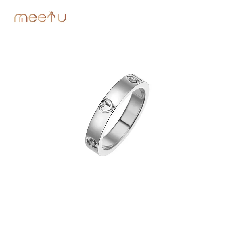Guangzhou Simple Silver Earrings 304 Stainless Steel Meetu Jewelry Company 3