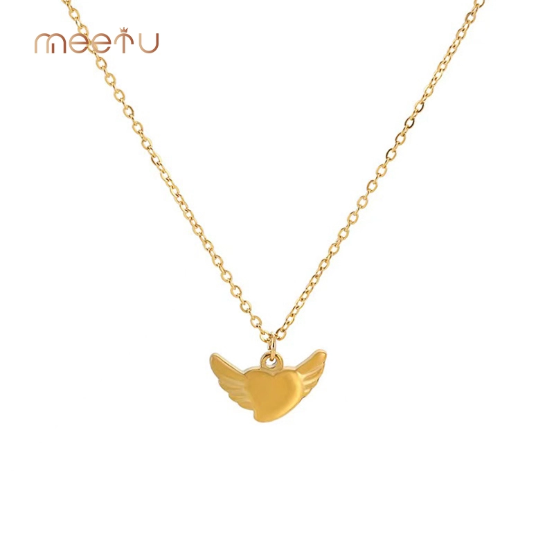 Big Sale Stainless Steel Necklace Heart Promotion Meetu Jewelry 1