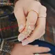 Prong Set Guangzhou Zircon Large Sterling Silver Earrings 925 Silver Meetu Jewelry 3