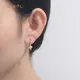 Meetu Jewelry Brand Prong Set Zircon Custom Long Silver Earrings 3