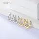 Meetu Jewelry Brand 925 Silver MTSE4129 Zircon Silver Earrings Design Meetu Jewelry 2