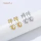 Meetu Jewelry Brand MTSE4133 Unusual Silver Earrings 925 Silver Factory 2