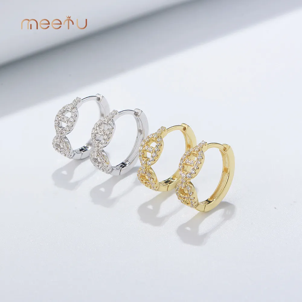 Hot MTSE4134 Silver Earrings for Men Guangzhou Meetu Jewelry Brand 2