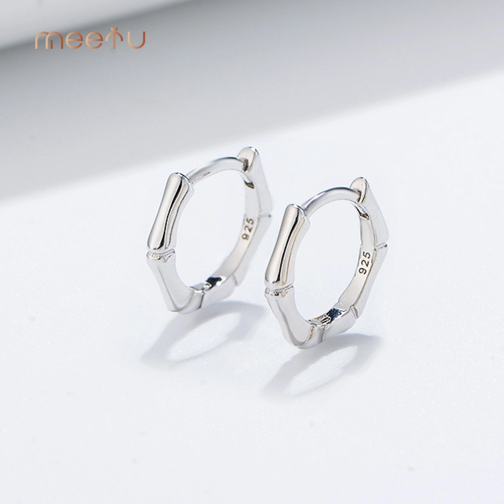 Hot Selling  Simple Fashion Unusual Silver Square Shape Earrings 1