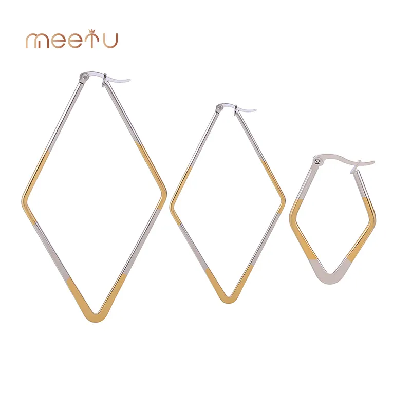 Wholesale Guangzhou Stainless Steel Hoop Earrings Meetu Jewelry Brand 2