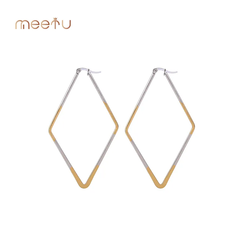 Wholesale Guangzhou Stainless Steel Hoop Earrings Meetu Jewelry Brand 3