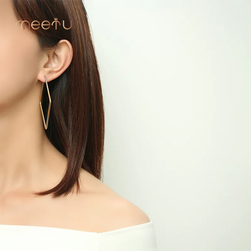 Wholesale Guangzhou Stainless Steel Hoop Earrings Meetu Jewelry Brand 4