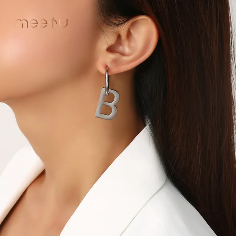 Hot Enamel Stainless Steel Earing 13g Meetu Jewelry Meetu Jewelry Brand 5