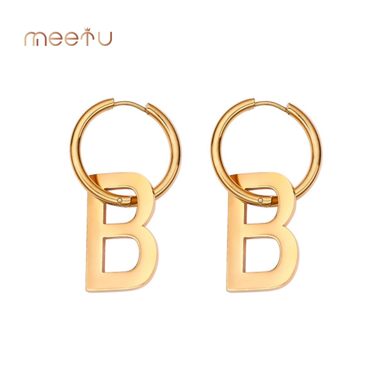 卸売ピアスメーカースタイリッシュな文字bイヤリング 1