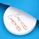 Surgical Steel Dangle Earrings 304 Stainless Steel with Gold Plated Surgical Steel Dangle Earr... 6