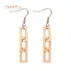 Surgical Steel Dangle Earrings 304 Stainless Steel with Gold Plated Surgical Steel Dangle Earr... 2
