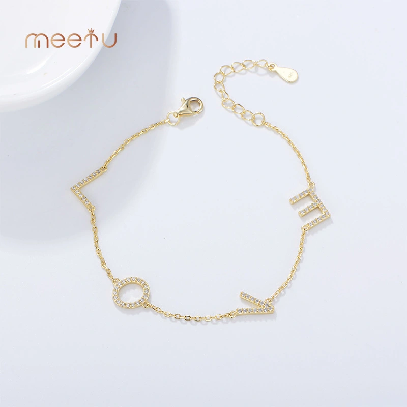 Pulseira de prata de lei 925 con circonitas por xunto 1