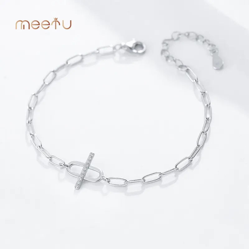 925 Silver MTS2016 1.88g Mens Sterling Silver Bracelets Meetu Jewelry 2