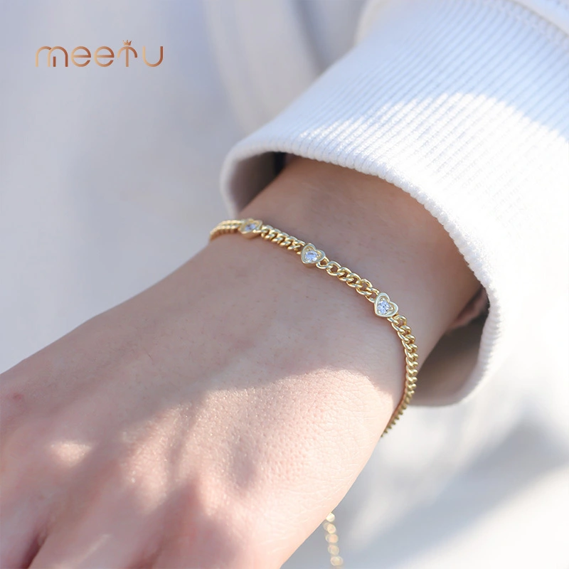 Meetu Jewelry Brand MTS2017 Sterling Silver Bracelets Wholesale Women's Bracelet Supplier 3