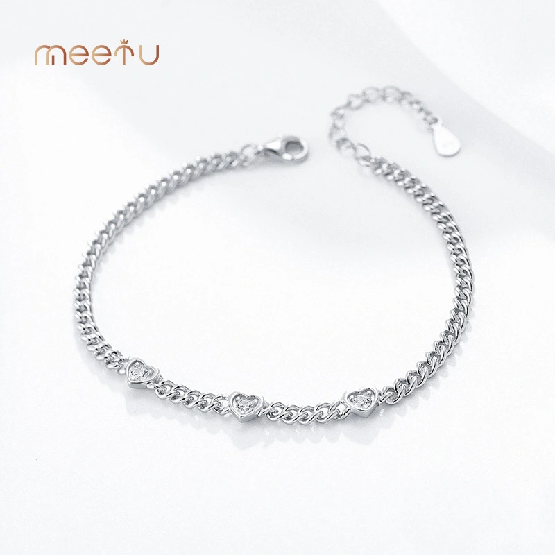 Meetu Jewelry Brand MTS2017 Sterling Silver Bracelets Wholesale Women's Bracelet Supplier 2