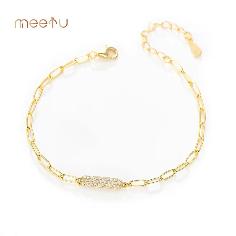 925 Silver Zircon Silver Bracelets Meetu Jewelry 4