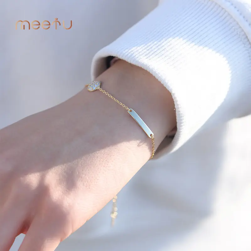 Handmade Sterling Silver Bracelets MTS2019 Zircon Handmade Sterling Silver Bracelets Meetu Jew... 3