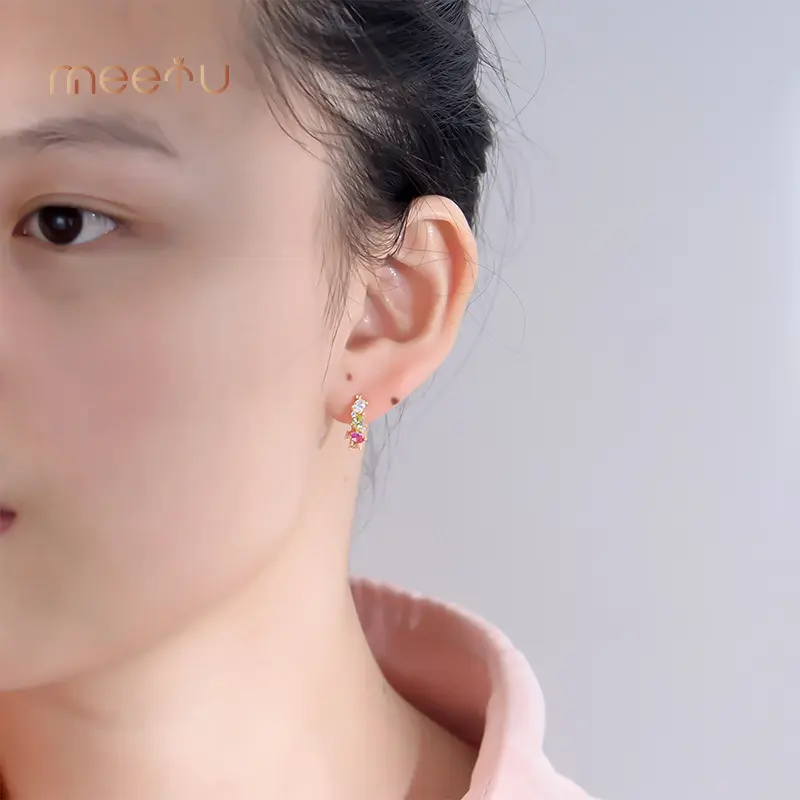Silver Earrings MTSE4143 925 Silver Meetu Jewelry Brand Silver Earrings 4