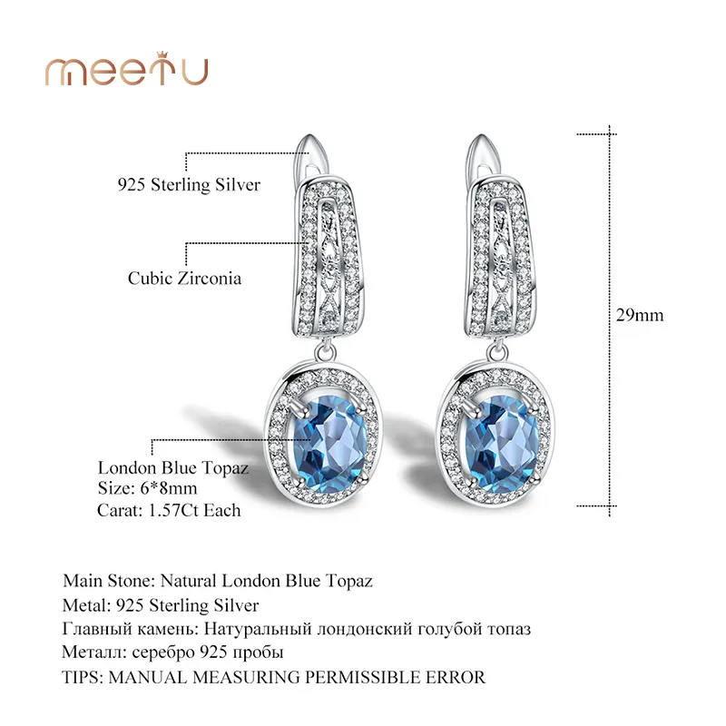By Mutual Agreement 1.57Ct Each MTSE4145 925 Silver Meetu Jewelry Brand Wholesale Sterling Sil... 5