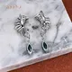 925 Sterling Silver Earrings Studs Blue Guangzhou MTSE4147 Meetu Jewelry Brand Company 2