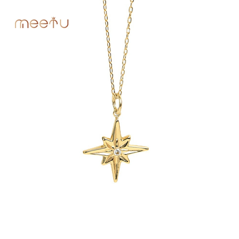 Hot Sale 18k Gold Plated New Vintage Star High Quality Stainless Steel Necklaces 1