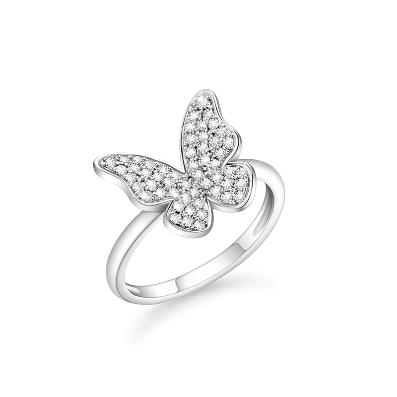 Butterfly Cubic Zircon Ring – Simple Elegance 1