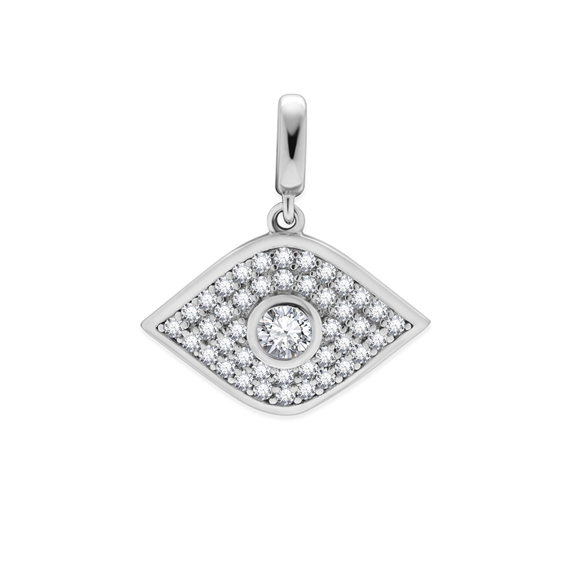 Sterling Silver Evil Eye Pendant: Ward Off Negativity Stylishly 1
