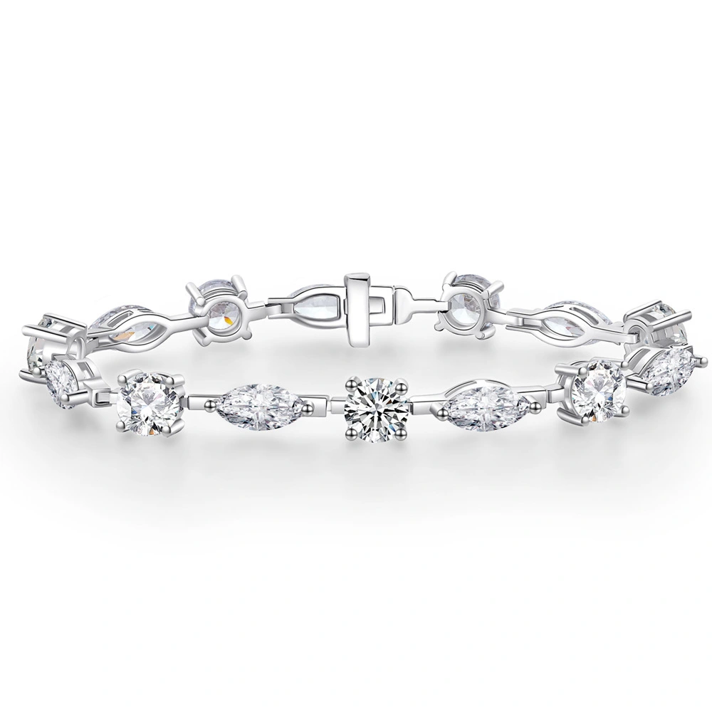 Meetu Sterling Silver Luxury Bracelet - Exquisite Design for Unmatched Elegance 1
