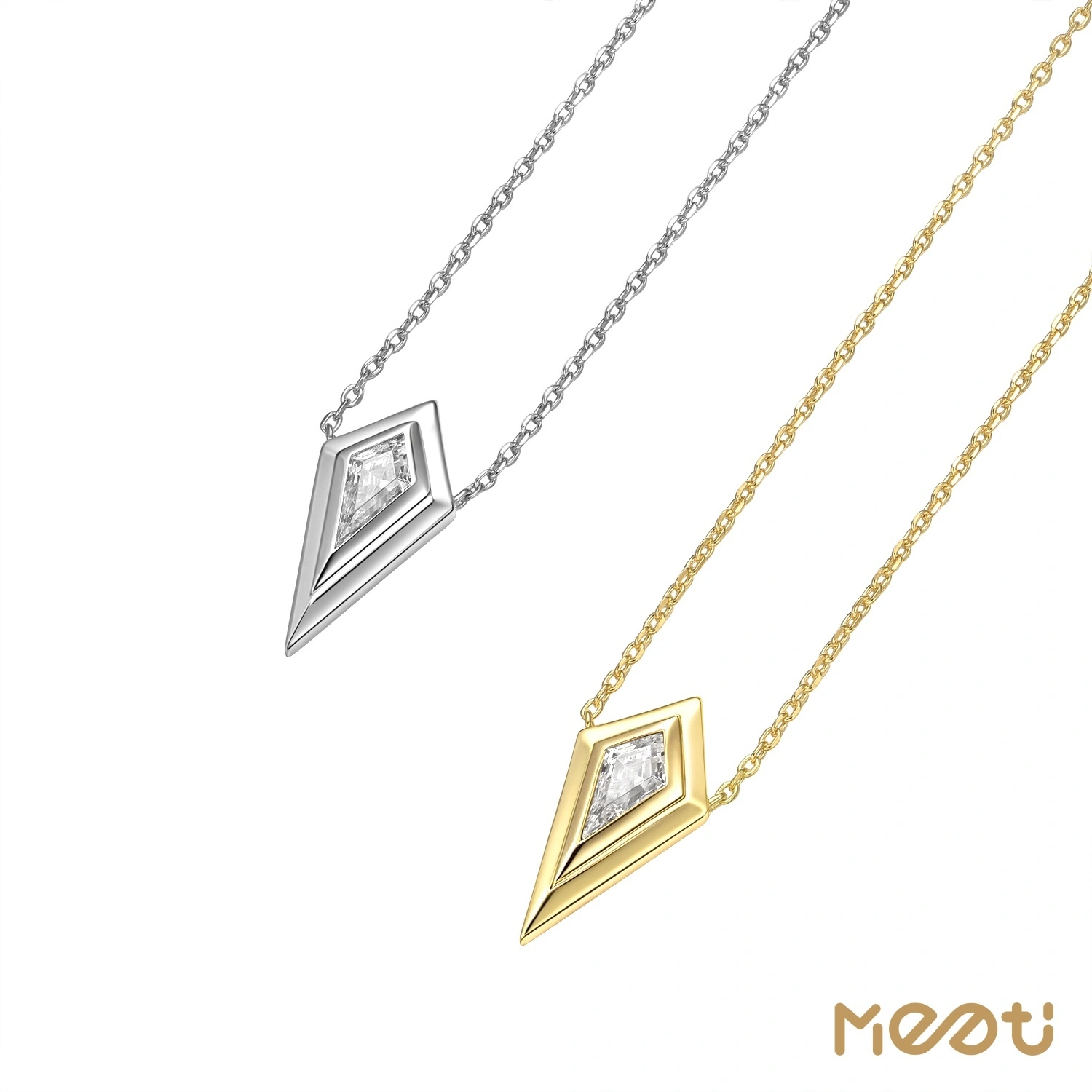 Bentuk Kalung Kite Meetu karo Desain Modhiri Modern ing salaka 1