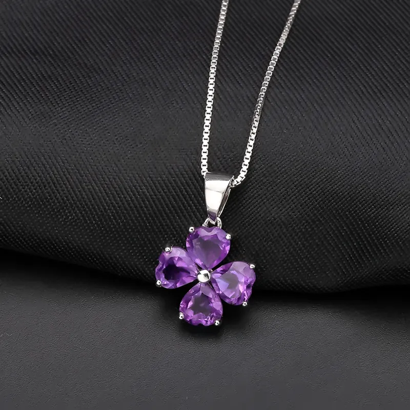 Hot Guangzhou 925 Zirconia Necklace MTS1013 Meetu Jewelry Meetu Jewelry Brand 3