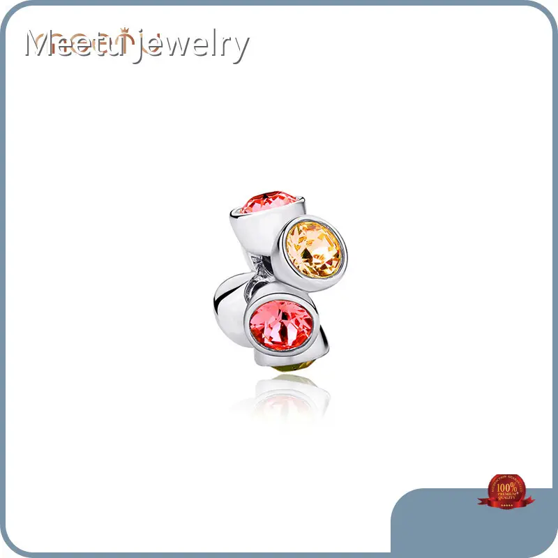 3.2g Bezel Setting Monogram Pendant Necklaces Meetu Jewelry Brand 1