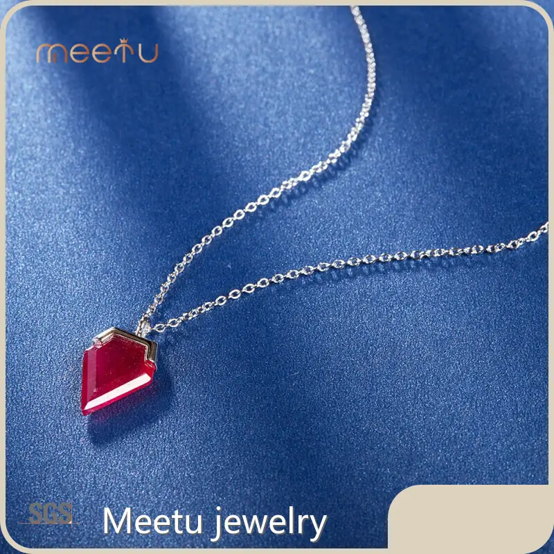 Meetu Jewelry Brand 4.0ct 1.0cm*1.3cm Red Agate Ruyi Pendant Meetu Jewelry Factory 1