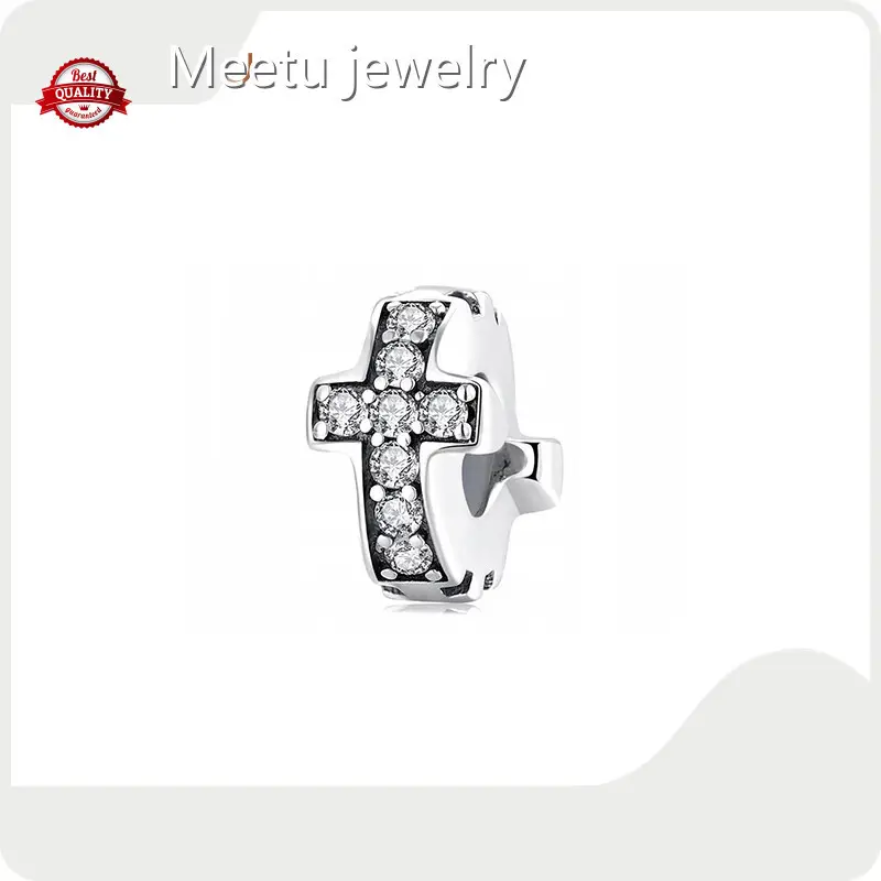 MTSC7350 925 Silver Sterling Silver Cross Meetu Jewelry Brand 1