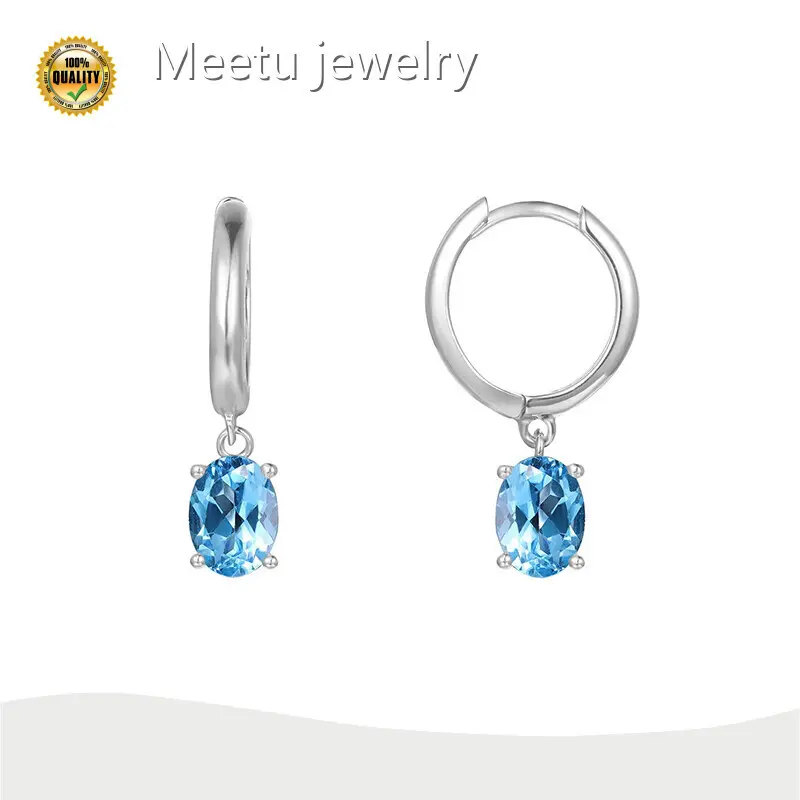 Wholesale Enamel Silver Earrings Meetu Jewelry Brand 1
