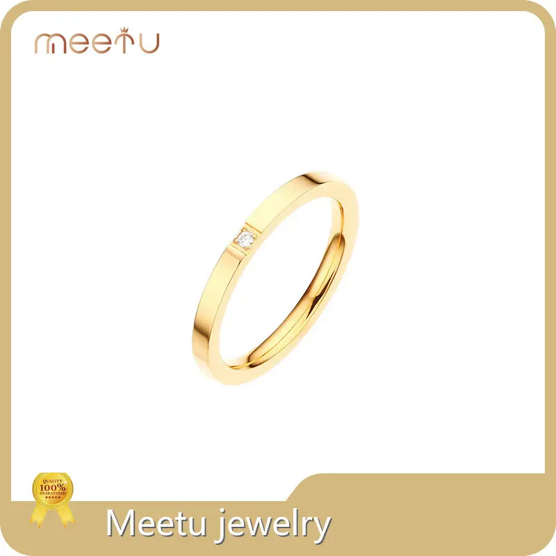Rose Gold Necklace Women Cubic Zircon Meetu Jewelry 1