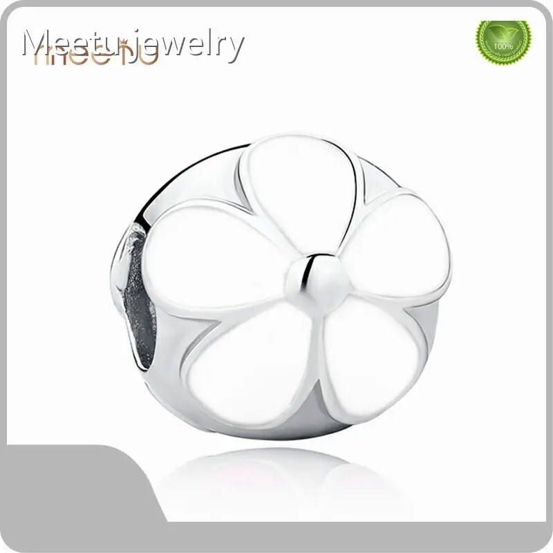 Hot Enamel Silver Necklace with Crystal Pendant 925 Silver Meetu Jewelry Brand 1